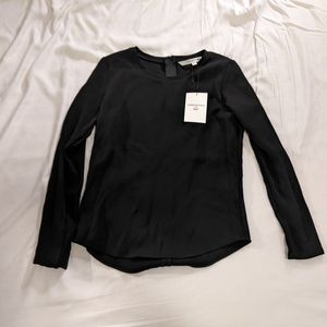 Uniqlo Carine Roitfeld Long Sleeve T Blouse with Zipper Detail